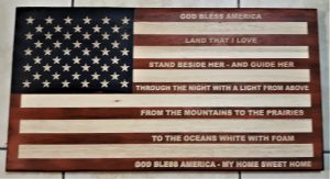 GOD BLESS AMERICA SONG (RED/WHITE/BLUE)